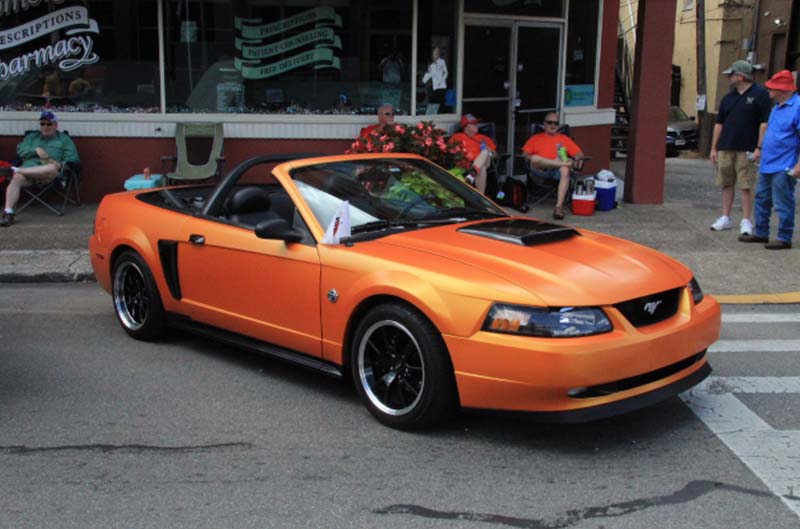 Orange New Edge Mustang