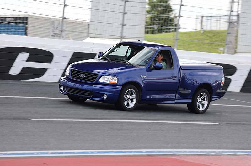 Blue second gen lightening on the track