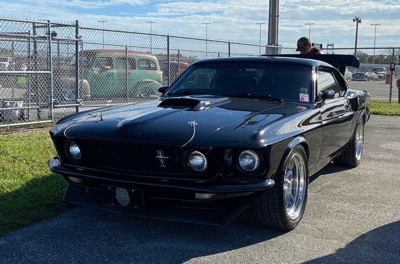 All black 1968 Mustang