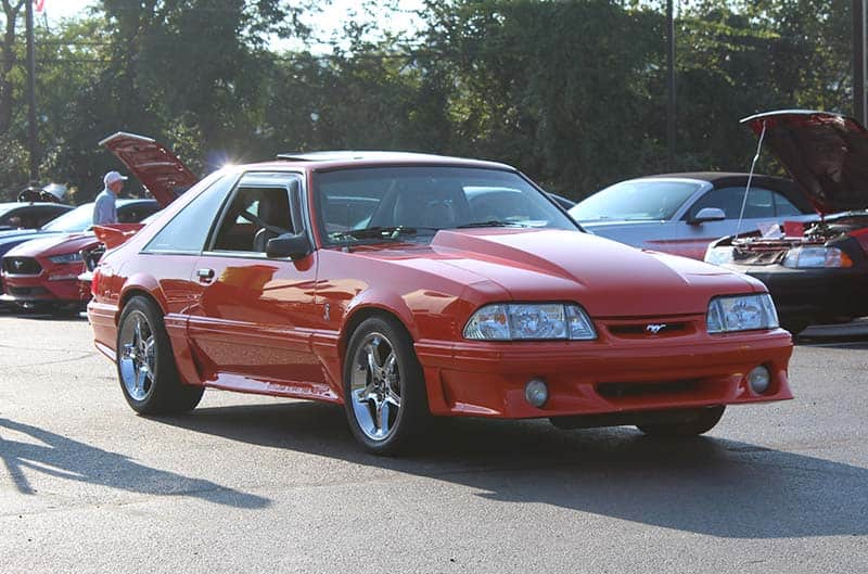 Red Foxbody Mustang