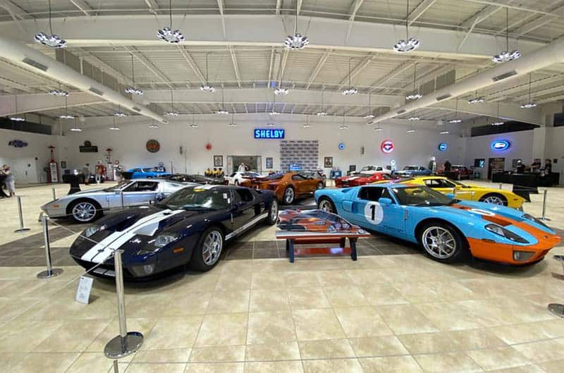 Ford GT's staged in museum
