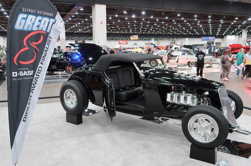 Black 1932 custom ford