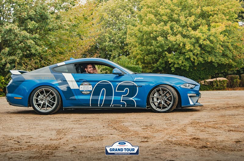 Grabber Blue S550 Mustang