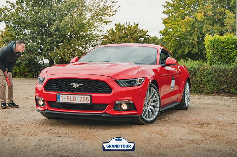 Red S550 Mustang