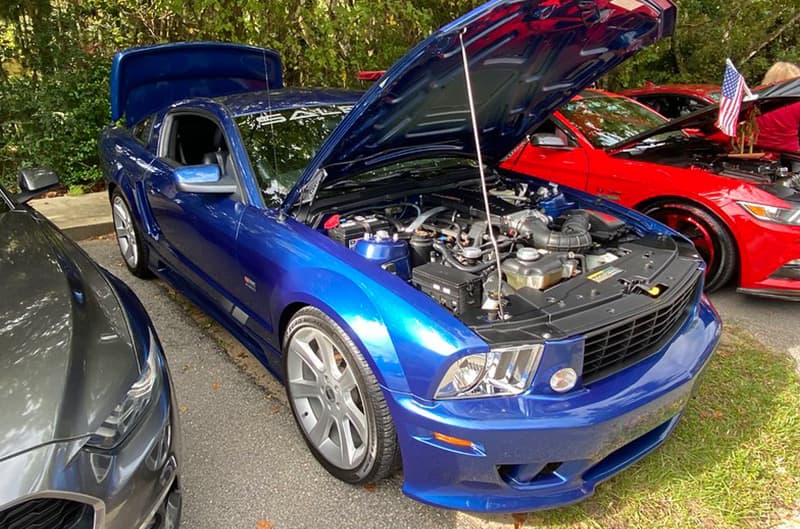 Blue S197 Saleen Mustang