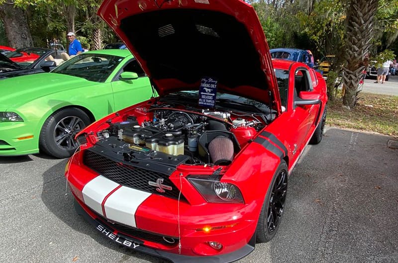 Red S197 Shelby GT500