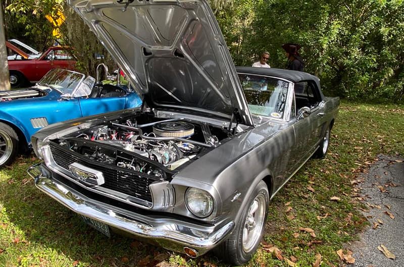 silver gray first gen mustang