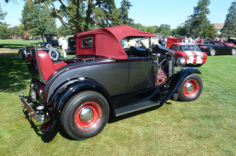 Model A pickup with Flathead