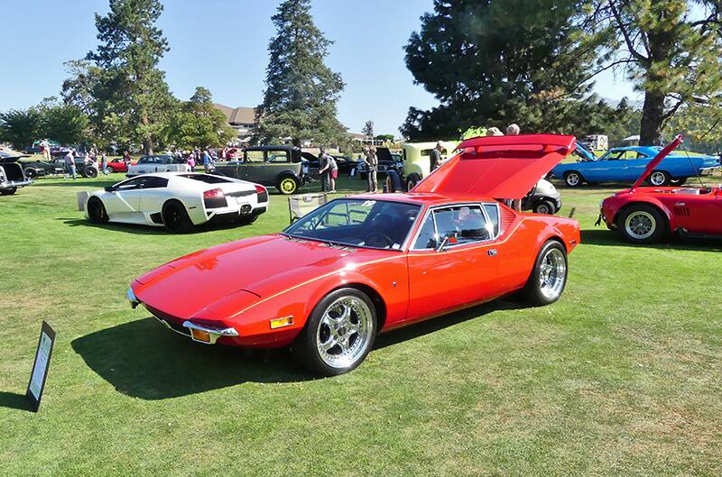 Pantera in red at car show