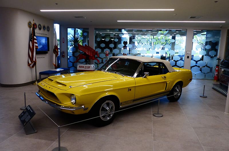 Yellow first generation Shelby Mustang