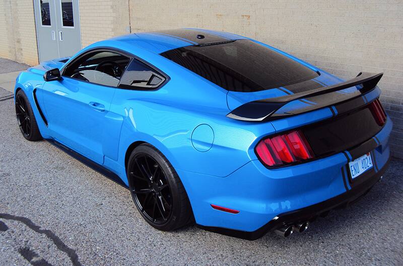 Grabber Blue S550 Mustang