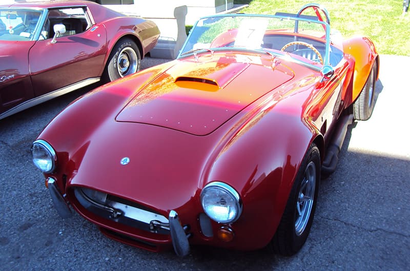 Solid red Shelby Cobra