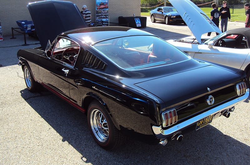 Black First generation ford mustang