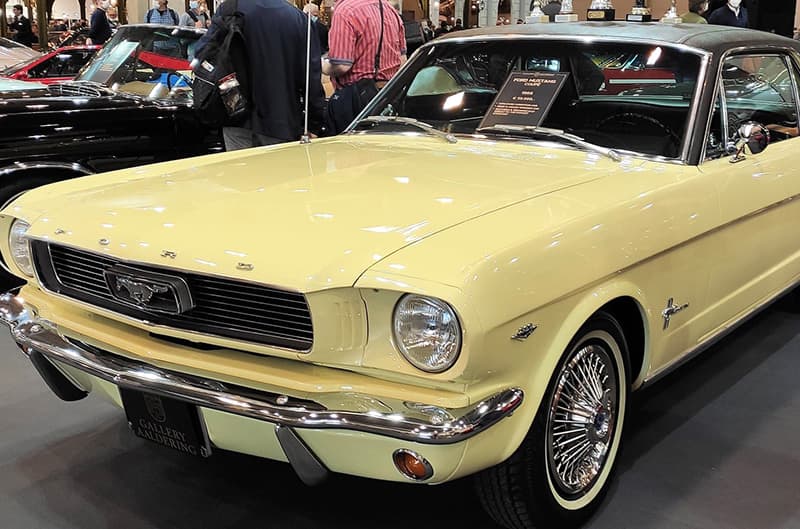 yellow ford mustang first generation
