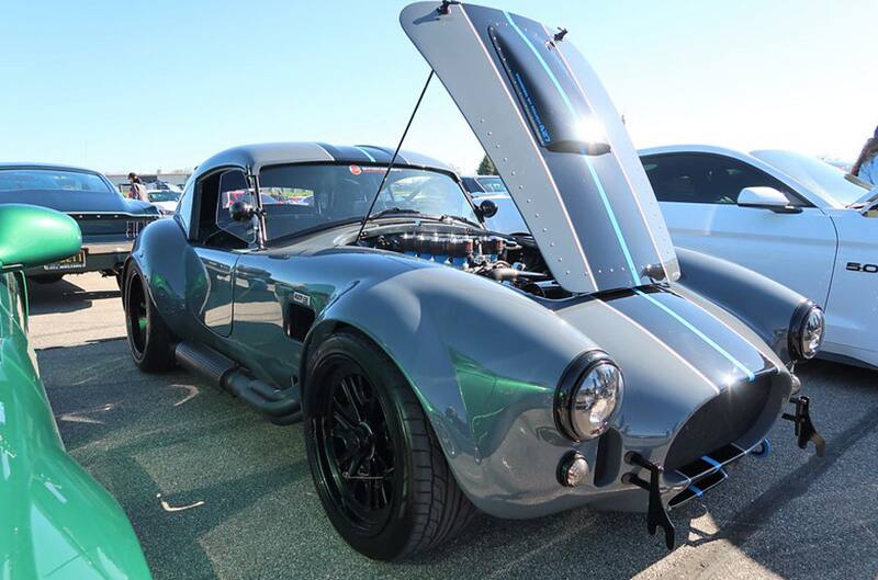Grey Shelby Cobra with hardtop