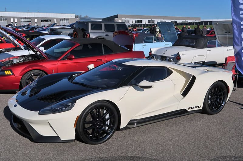 White and black ford GT