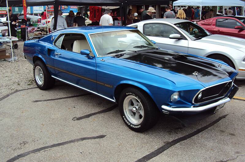 Blue second generation mustang