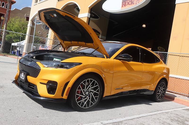 Orange Mustang Mach E