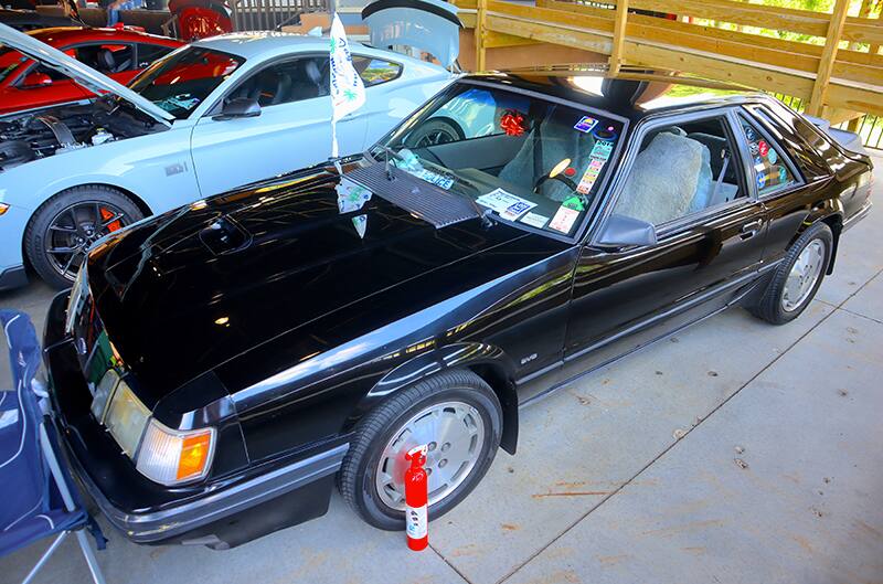 Black Ford thunderbird