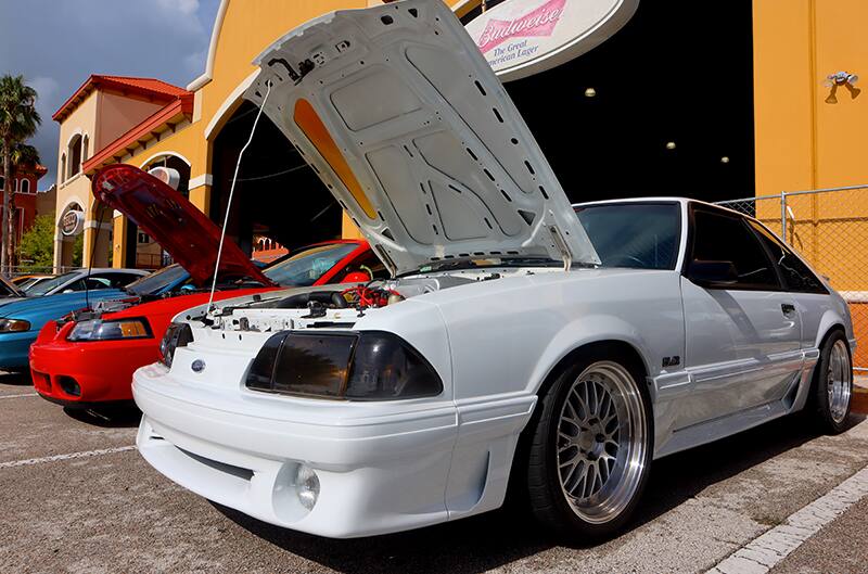 White foxbody mustang