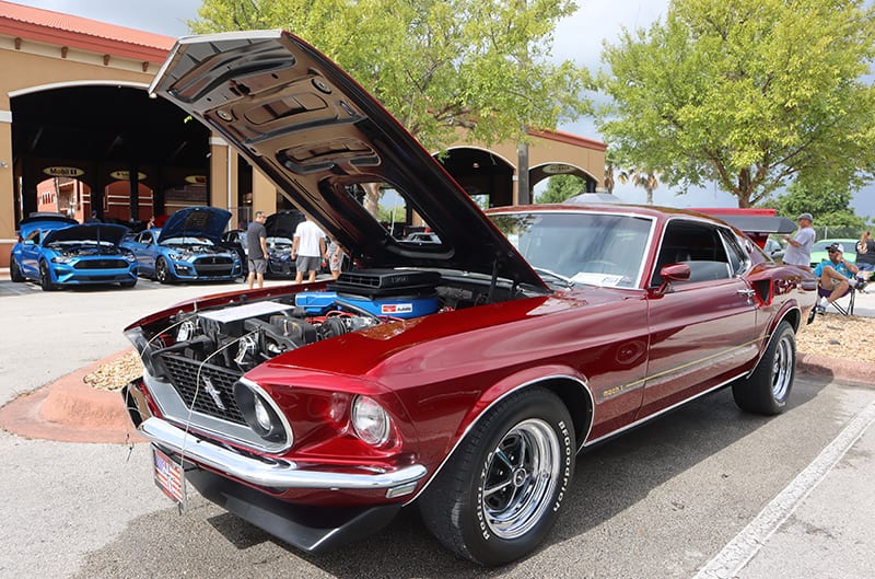 Red Mustang first gen