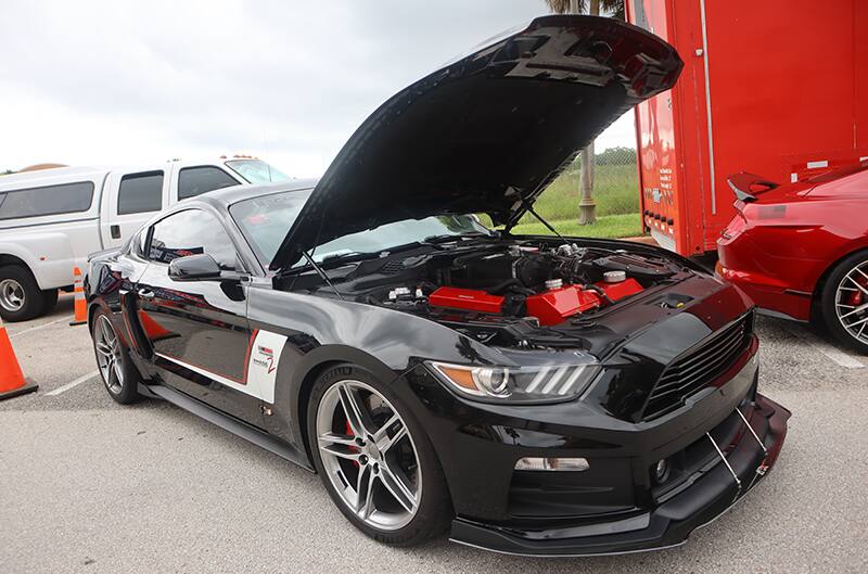 Black ROUSH S550 Mustang