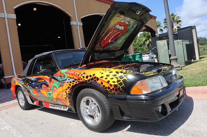 Foxbody Mustang with custom wrap