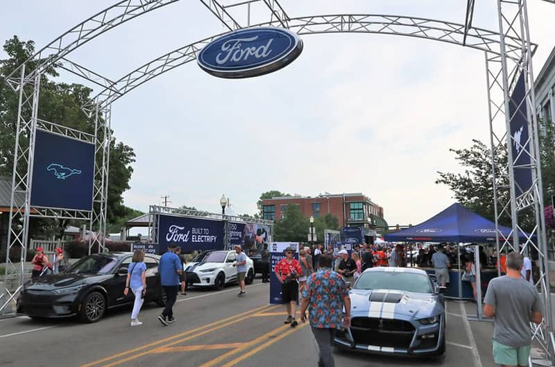 Ford display at Mustang alley