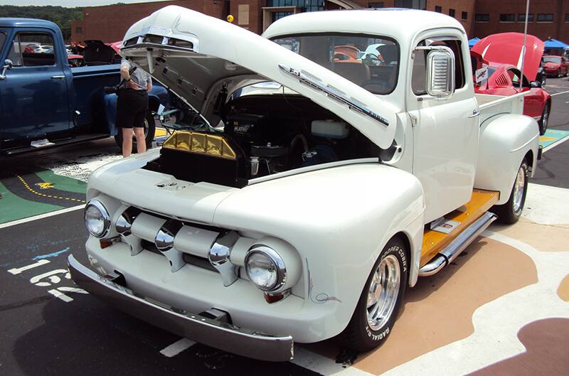 White F100 Pickup truck