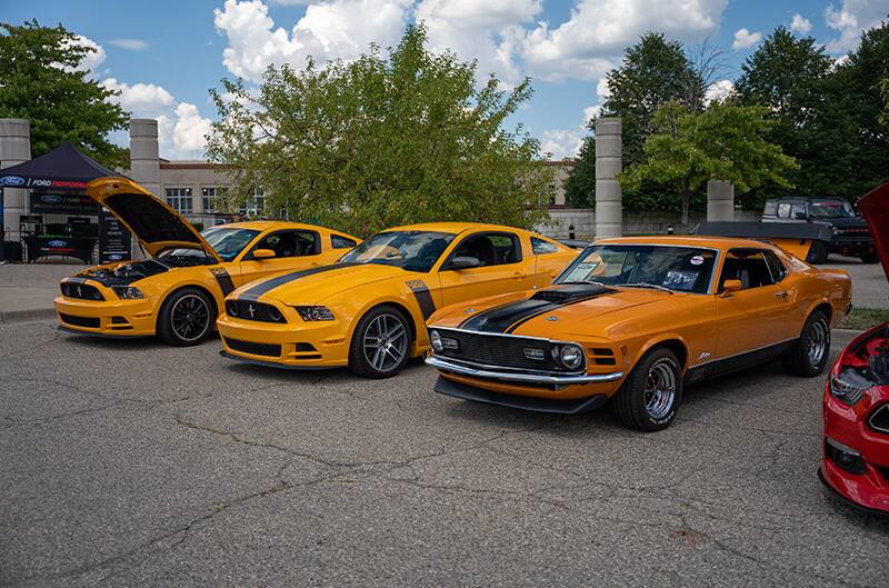 Three Boss302 Mustangs