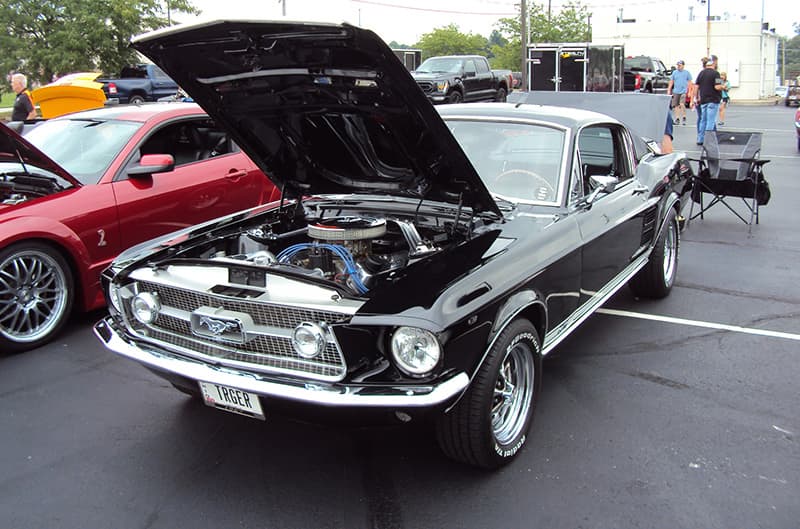 Black first gen ford mustang