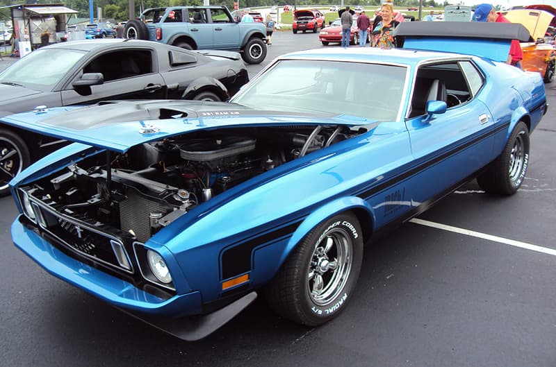 Blue second generation mustang gt