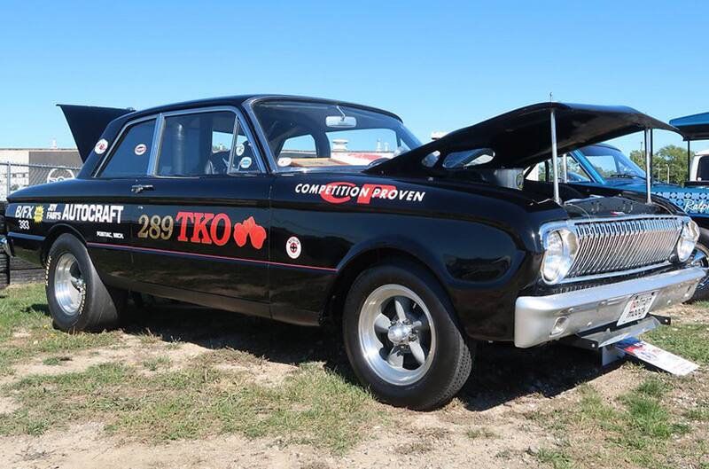 Black Ford Falcon racecar