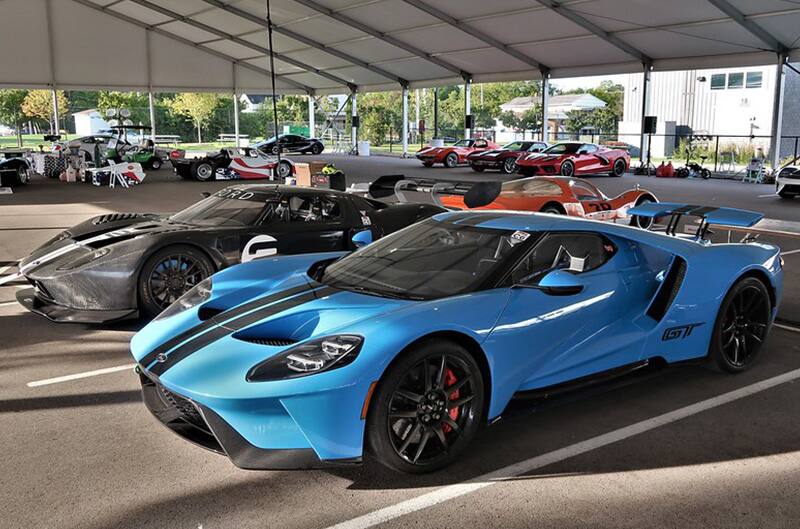 Ford GT's in paddock area