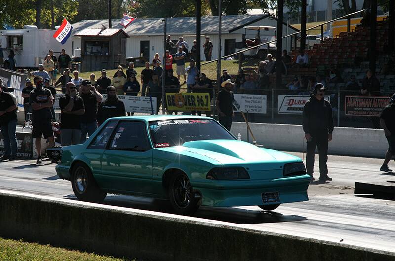 Foxbody on drag strip