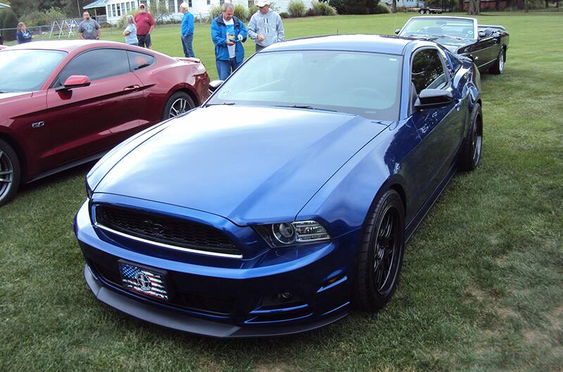 Blue S197 Mustang