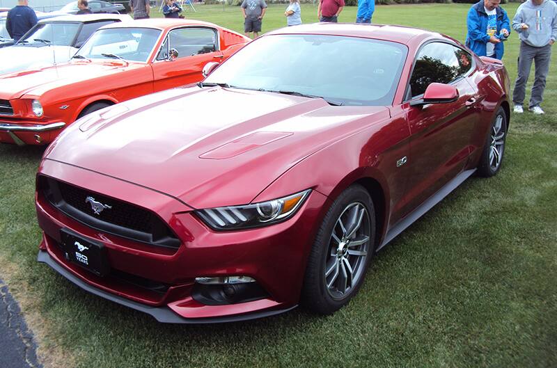 Red S550 Mustang