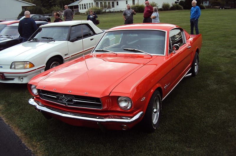 Orange First generation Mustang