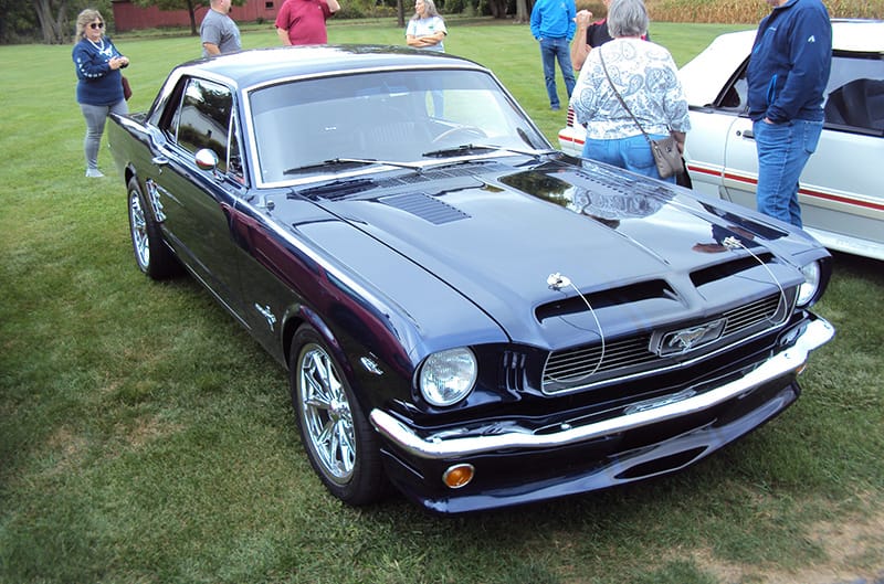 First gen black mustang convertible