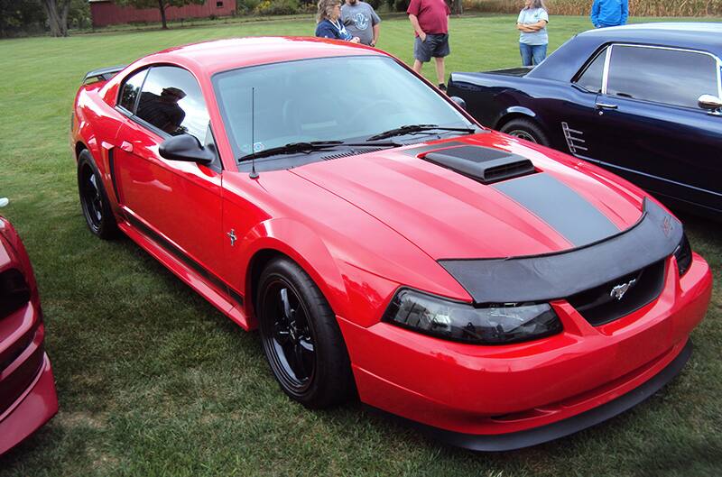 Orange Mach 1 newedge mustang