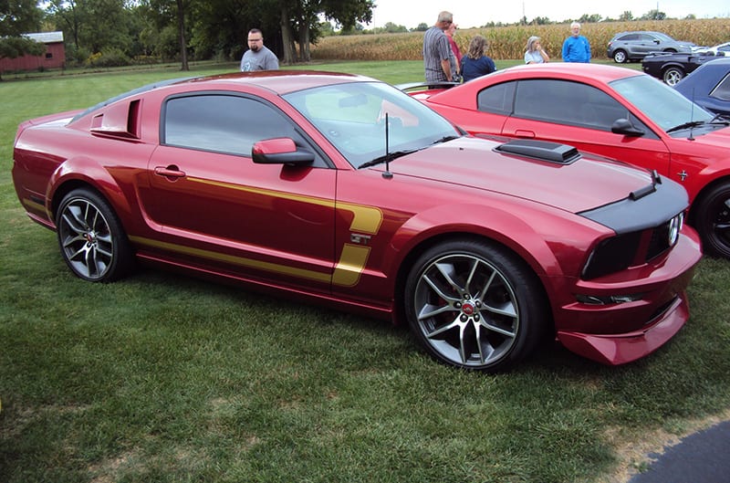 Red S197 Mustang