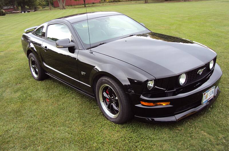 Black S197 Mustang