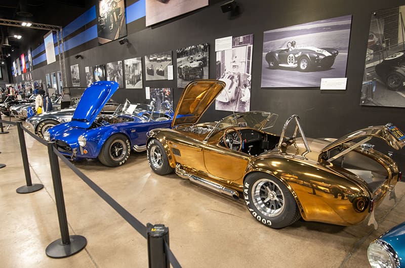 Shelby Cobra's in center