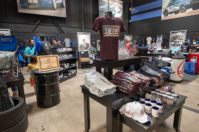 items available for purchase inside center