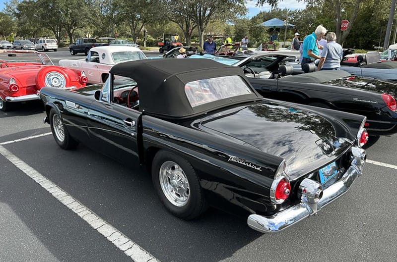 Black 1960s ford thunderbird