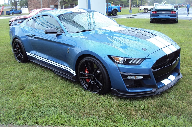 Blue S550 GT500 Mustang