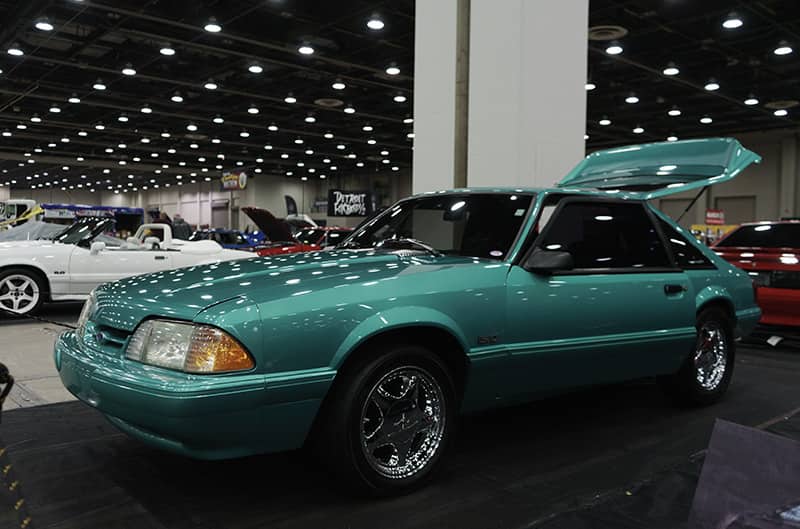 teal foxbody mustang