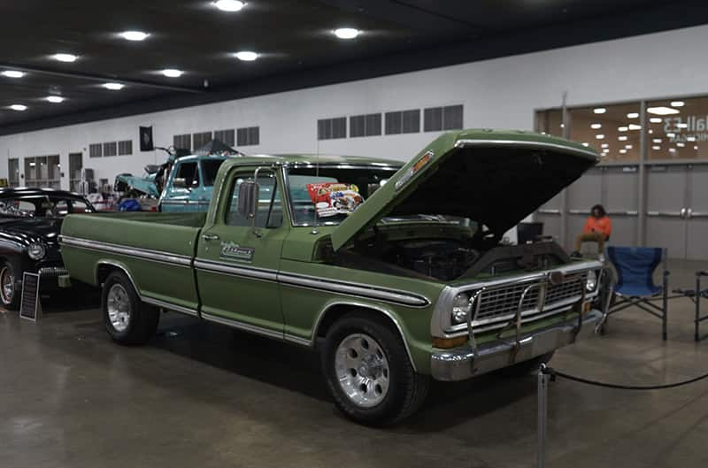 Green Ford pickup