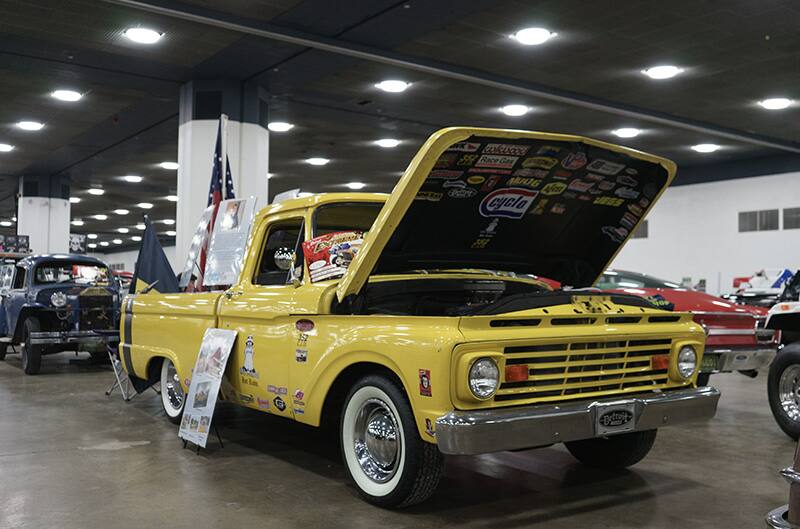 yellow ford pickup