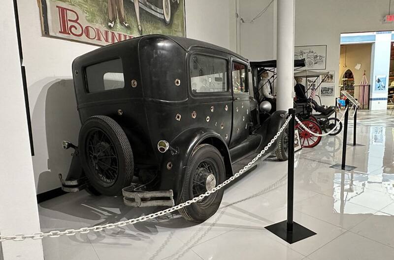 1920s Ford with bullet holes